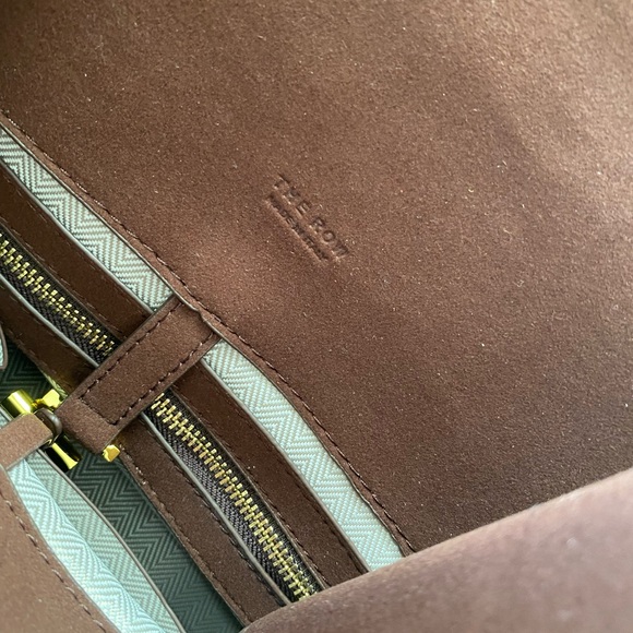 The Row Inspired Margaux Genuine Suede Bag Large - Picture 12 of 16